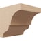 Ekena Millwork 8"W x 8"D x 8"H Wide Asheboro Rough Cedar Woodgrain TimberThane Corbel, Primed Tan CORUR08X08X08ASHRCPR - alternate 1